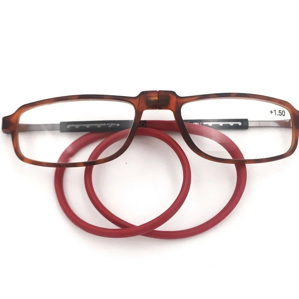 1.75 Unisex Reading Presbyopia Magnifying Eye Glasses Magnetic Front Closure